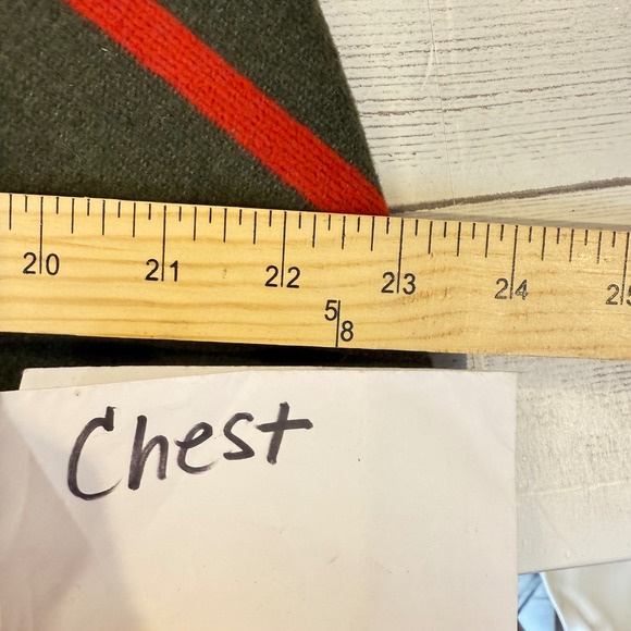 Cartonnier Medium women Wool Fur collar Cape Toggle Coat Olive chevron old money - Picture 5 of 14